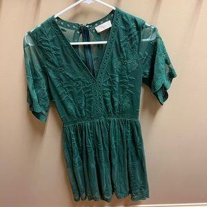 Altar’d State Green Lace Dress